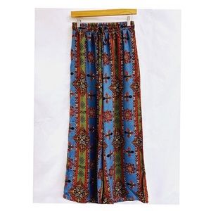 ❤️ NEW Boho Aztec Wide Leg Palazzo Pants Size XL